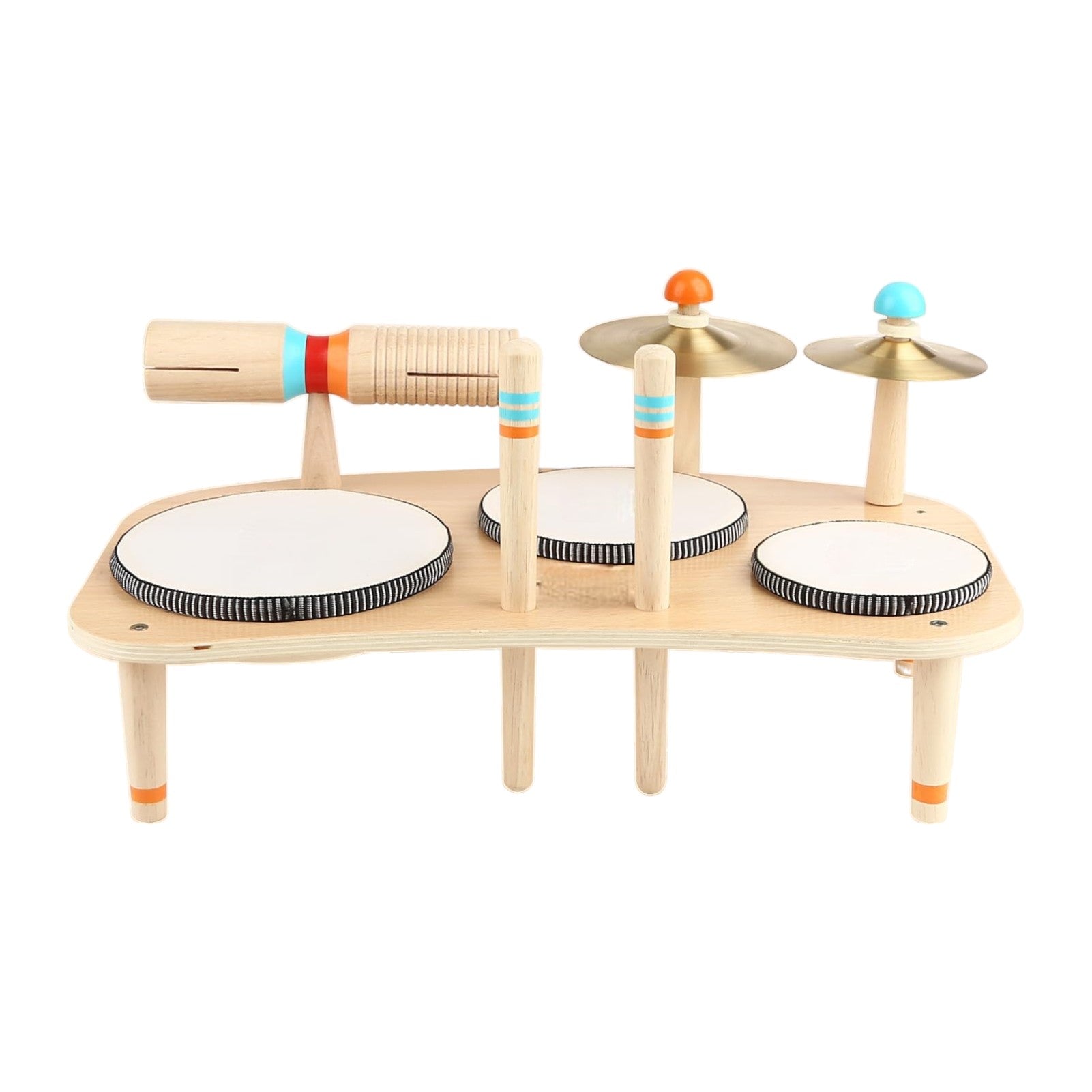 Wooden Baby Drum Toy Precision-Tuned Acoustic for Early Musicians