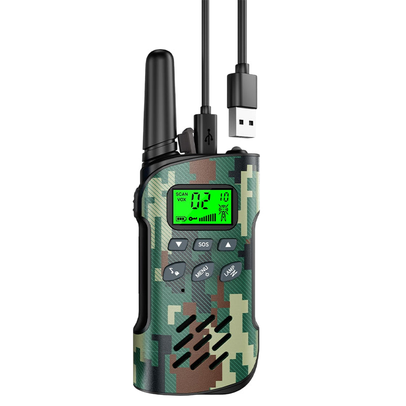 Rechargeable Walkie Talkies, 48H Battery, 3 Mile Range, 8 Channels